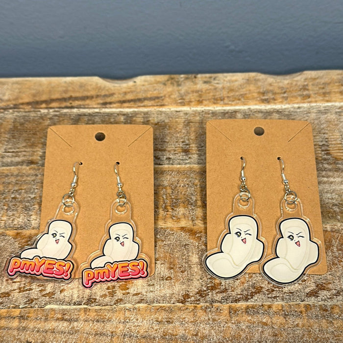 pmYES! Acrylic Earrings